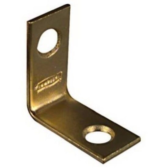 National Catalog V1875 1 In. x 1/2 In. Solid Brass Corner Brace