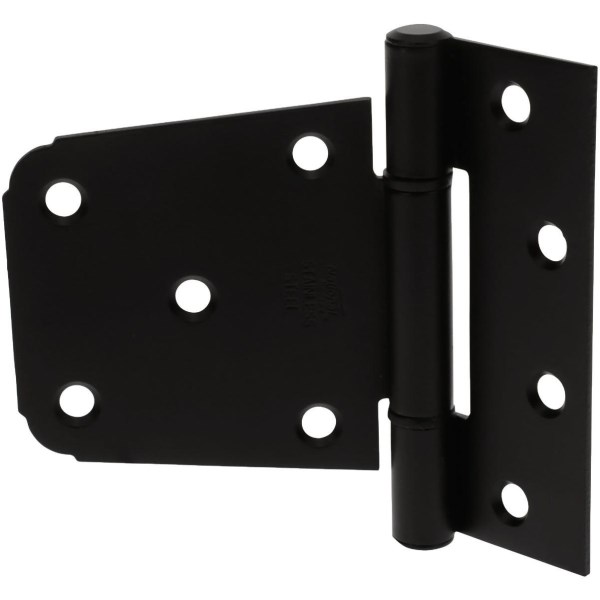 National Hardware 3-1/2 In. Matte Black Extra Heavy Gate Hinge