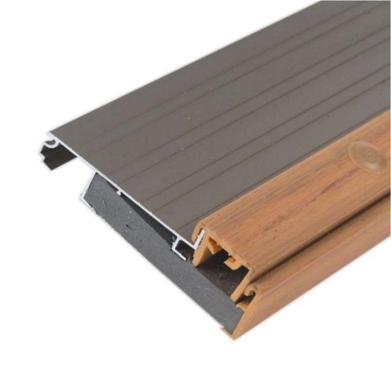 M-D Adjustable 36" L x 4-9/16" W x 1-5/8" H Premium Nickel Threshold