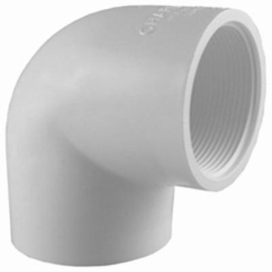 Charlotte Pipe 1/2 In. Slip x 1/2 In. Female Schedule 40 90 Deg. PVC Elbow (1/4 Bend)