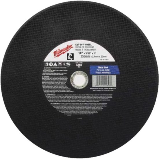 Milwaukee Type 1 14 In. x 3/32 In. x 1 In. Metal Cut-Off Wheel