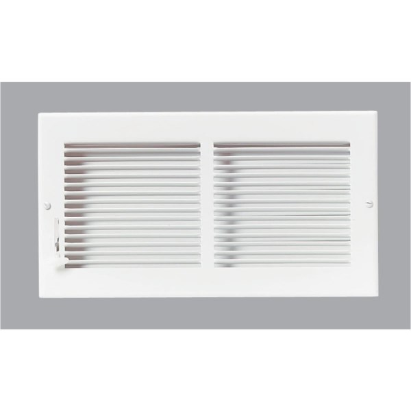 Ameriflow 12 In. x 6 In. White Wall Register