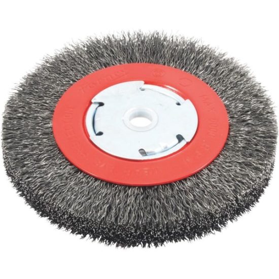 Forney 6 In. Crimped, Coarse .012 In. Bench Grinder Wire Wheel