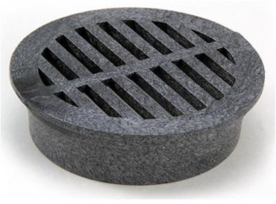 NDS 4 In. Black PVC Round Grate