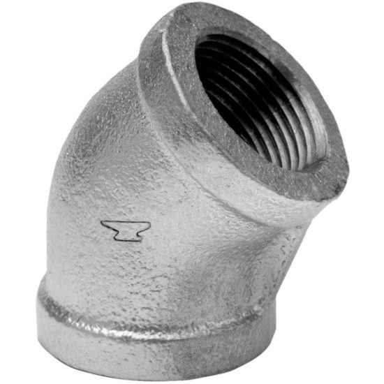 Anvil 1 In. 45 Deg. Galvanized Elbow (1/8 Bend)