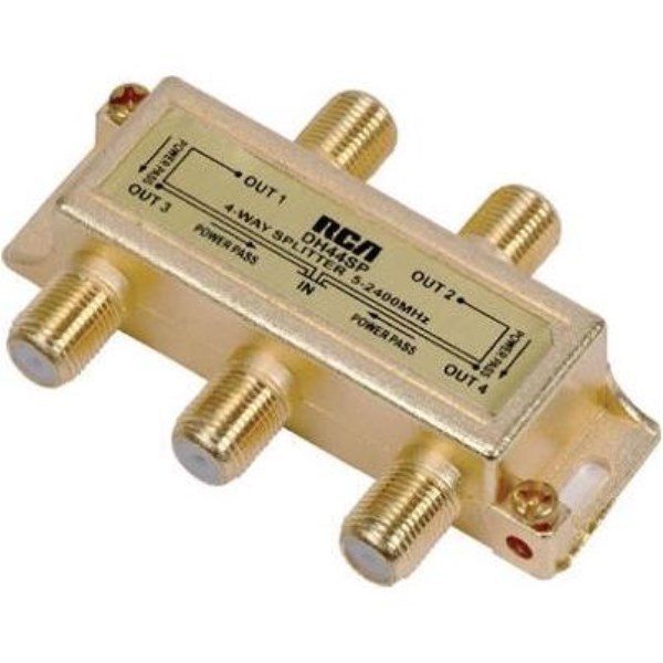 RCA Digital Plus 4-Way Coaxial Splitter