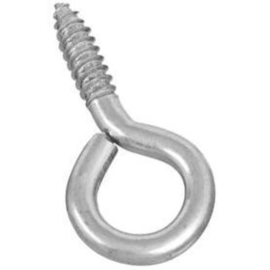 National #0 Zinc Large Screw Eye