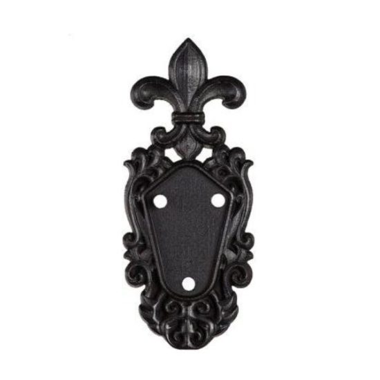Evergreen Fleur de Lis Mounting Plate- 3.75 x 9 Inches Durable Outdoor Flag Hardware