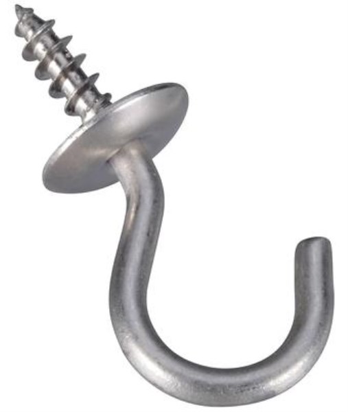 National 3/4 In. Stainless Steel Cup Hook