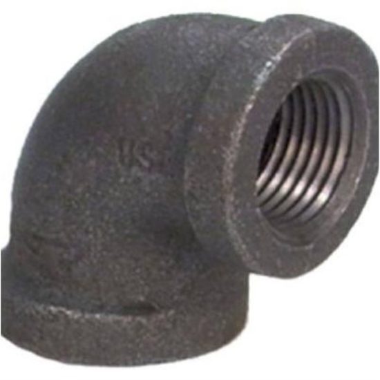 Anvil 1/2 In. 90 Deg. Malleable Black Iron Elbow (1/4 Bend)