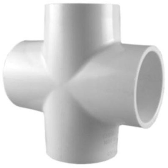 Charlotte Pipe Schedule 40 1 in. PVC Pipe Cross