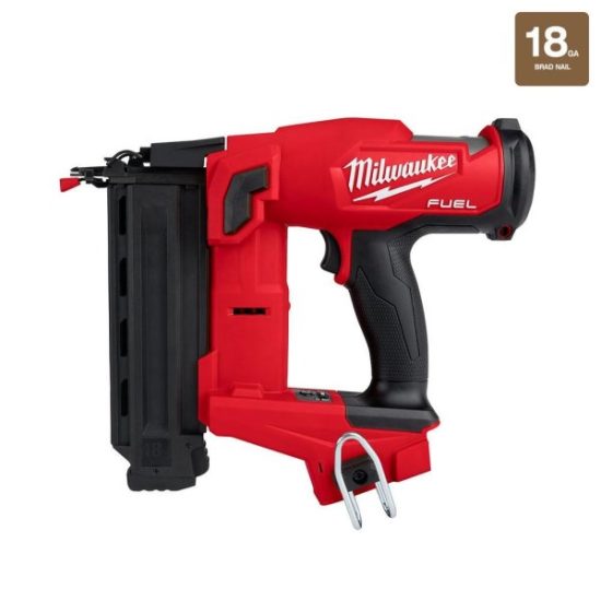Milwaukee M18 FUEL 18 Volt Lithium-Ion Brushless 18-Gauge 2-1/8 In. Cordless Brad Nailer (Bare Tool)