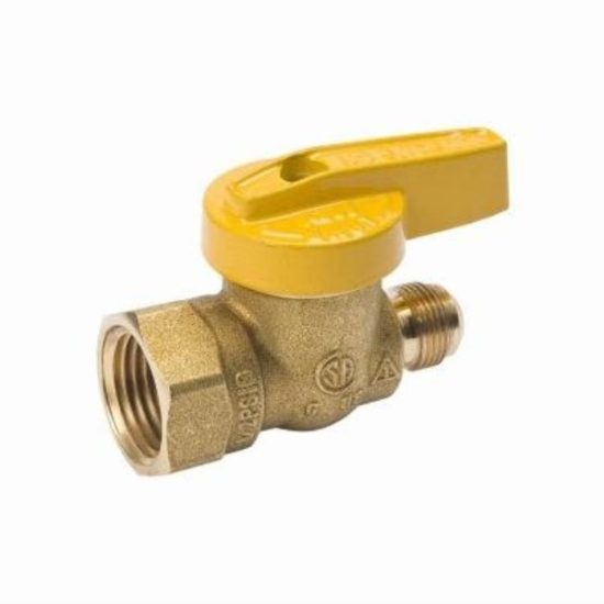 ProLine 9/16 In. x 1/2 In. x 9/16-24 Fine Flare Forged Brass Gas Valve
