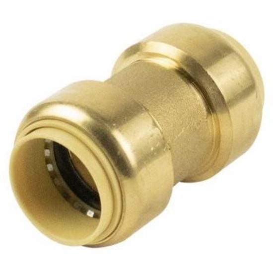 ProLine 3/4 In. x 3/4 In. Brass Push Fit Coupling