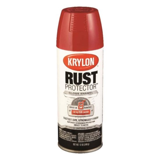 Krylon Rust Tough 12 Oz. Gloss Alkyd Enamel Spray Paint, Classic Red