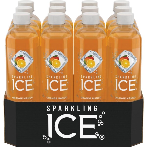 Talking Rain Sparkling Ice 17 Oz. Water, Orange Mango