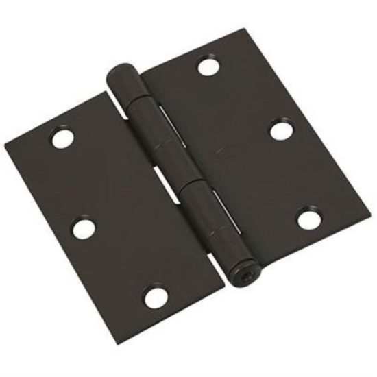National 3-1/2 In. Square Oil Rubbed Bronze Door Hinge