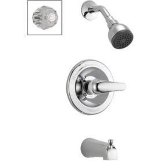 Peerless Chrome 1-Handle Lever Tub and Shower Faucet
