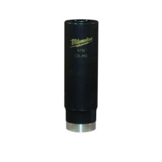 Milwaukee SHOCKWAVE 3/8 In. Drive 9/16 In. 6-Point Deep Standard Impact Socket