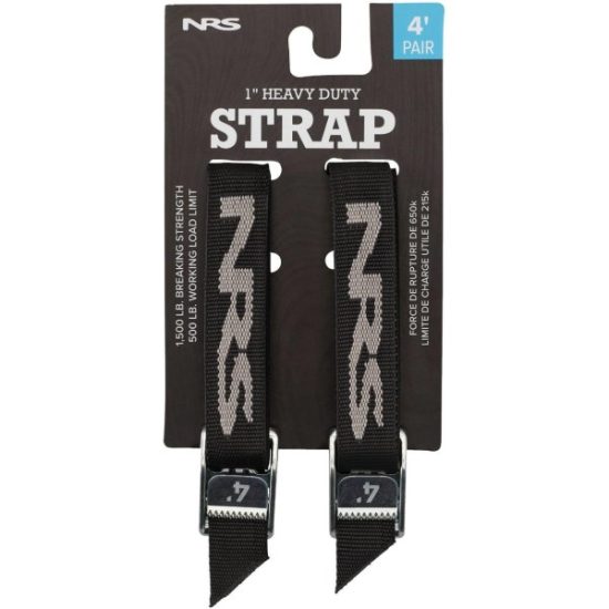 NRS 1 In. x 4 Ft. Stealth Black Heavy Duty Tie-Down Strap (2-Pack)