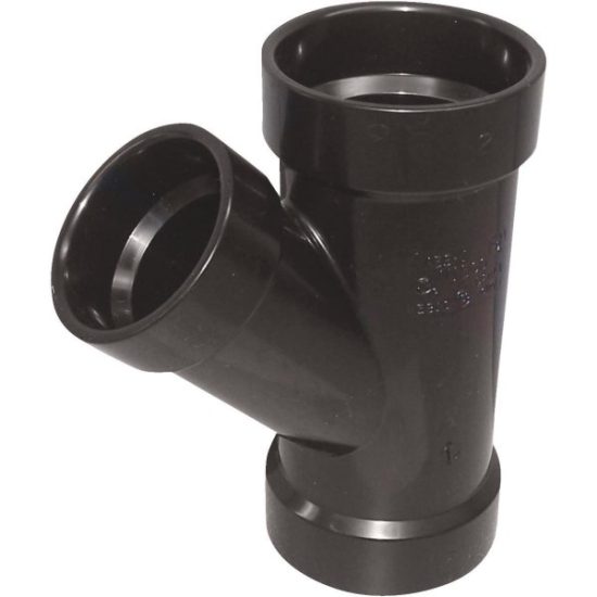 Charlotte Pipe 2 x 2 x 1-1/2 In. Hub x Hub x Hub Reducing ABS Wye