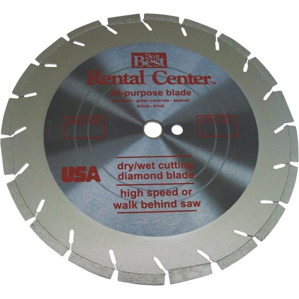 NED 14 In. Segmented Rim Dry/Wet Cut Diamond Blade