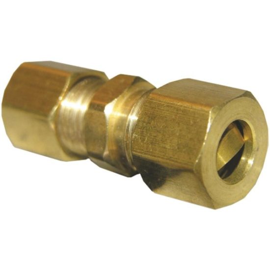 Lasco 1/4 In. x 1/4 In. Brass Compression Union