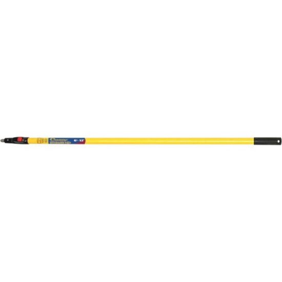 Premier 6 Ft. To 12 Ft. Telescoping Fiberglass & Stainless Steel Push Button Extension Pole