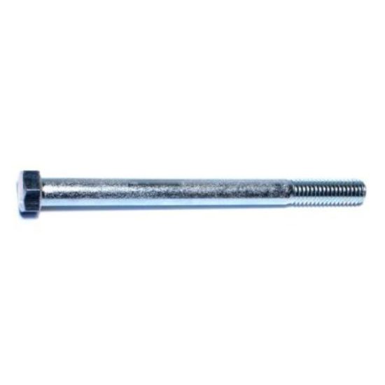 7/16 -14 x 5-1/2  Zinc Plated Grade 2 / A307 Steel Coarse Thread Hex Bolts HBHS-347