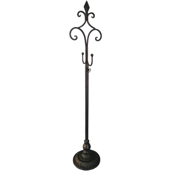 28 In. Telescoping Metal Black Wreath Hanger