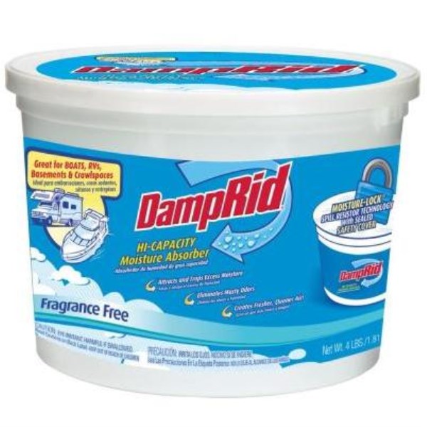 DampRid 64 Oz. Hi-Capacity Fragrance Free Moisture Absorber