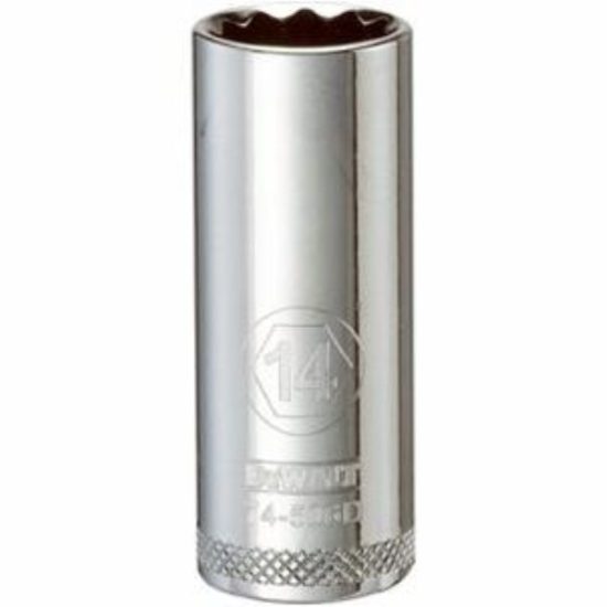 Metric Deep Socket, 12-Point, 3/8-In. Drive, 14mm