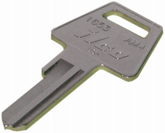 ILCO American Nickel Plated House Key, AM4 / 1653 (10-Pack)