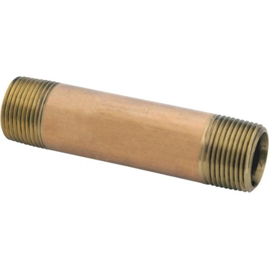 Anderson Metals 1 In. x 3 In. Red Close Brass Nipple