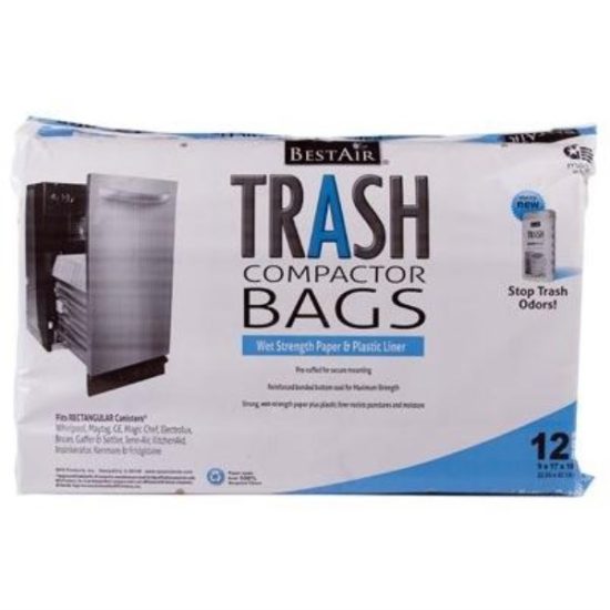 BestAir 1.4 Cu. Ft. White Compactor Trash Bag (12-Count)
