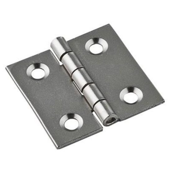 National 1 In. X 1 In. Oil Rubbed Bronze Broad Hinge (4-Pack)