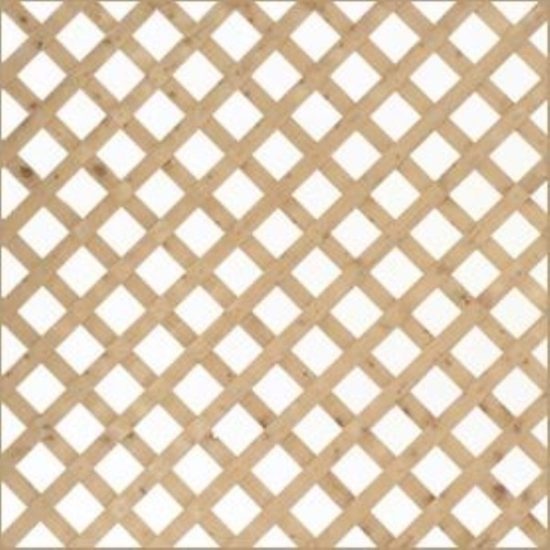 Prowood 4 Ft. W x 8 Ft. L x 1/2 In. Thick Natural Treated Wood Lattice Panel