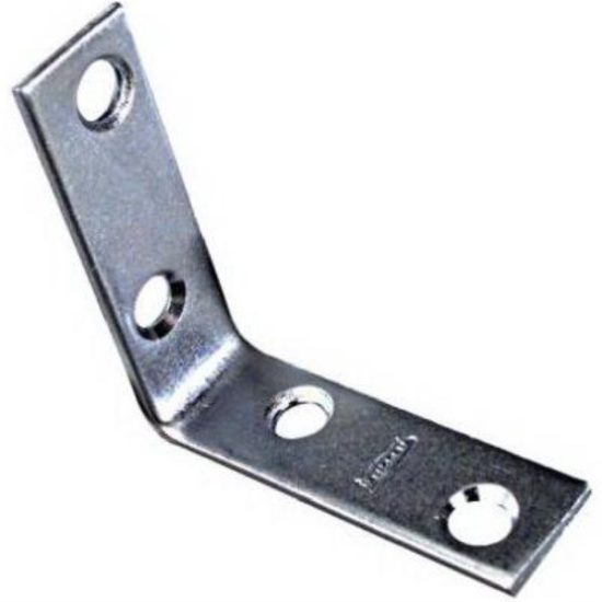 National Catalog 115 2 In. x 5/8 In. Zinc Corner Brace