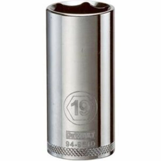 Metric Deep Socket, 6-Point, 3/8-In. Drive, 19mm