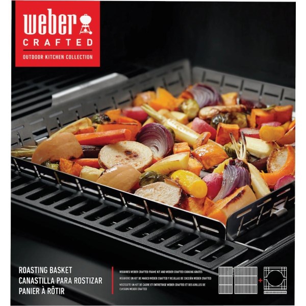 Weber 17 In. W. x 16 In. L. Stainless Steel Grill Basket