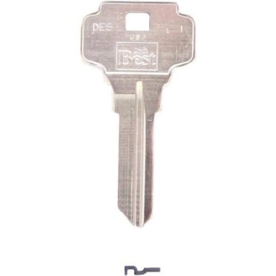 Do it Best Dexter Nickel Plated House Key, DE6 / D1054K DIB (10-Pack)