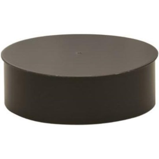 Imperial Single Wall 6 In. 24 ga Black Tee Cap