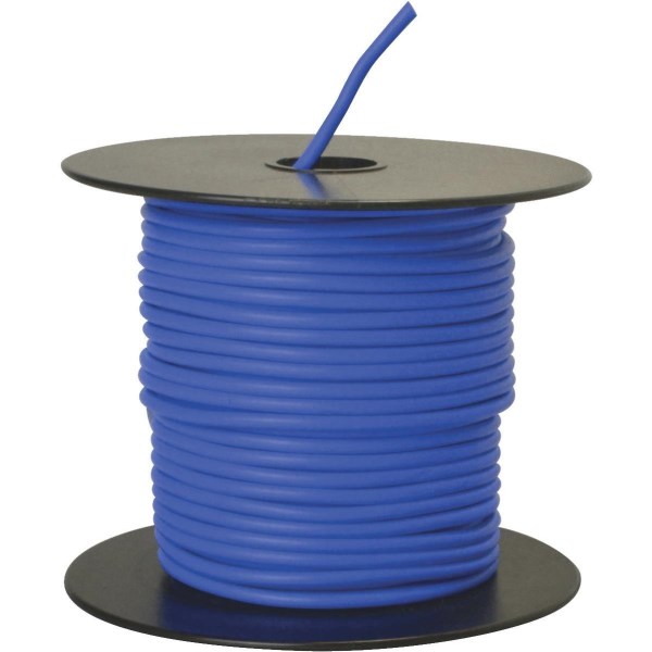 ROAD POWER 100 Ft. 14 Ga. PVC-Coated Primary Wire, Blue