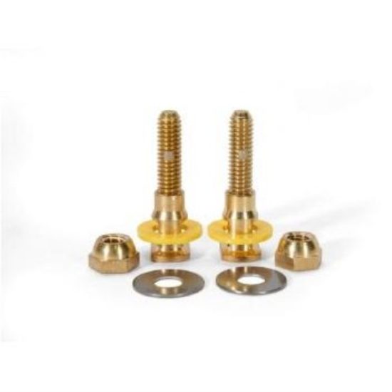 Fluidmaster SetFast 5/16 In. x 1-1/2 to 2-1/4 In. Adjustable Brass Toilet Bolts (2 Pack)