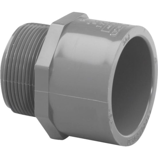 Charlotte Pipe 1-1/4 In. Schedule 80 Male PVC Adapter