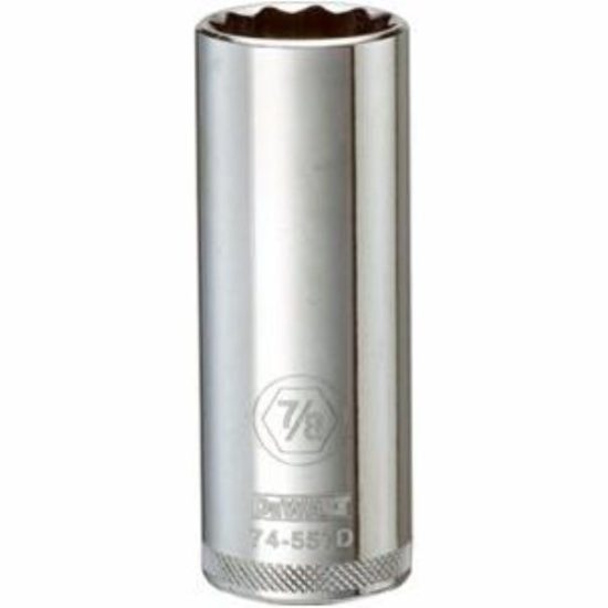 SAE Socket, Deep, 12-Point, 7/8-In., 1/2-In. Drive