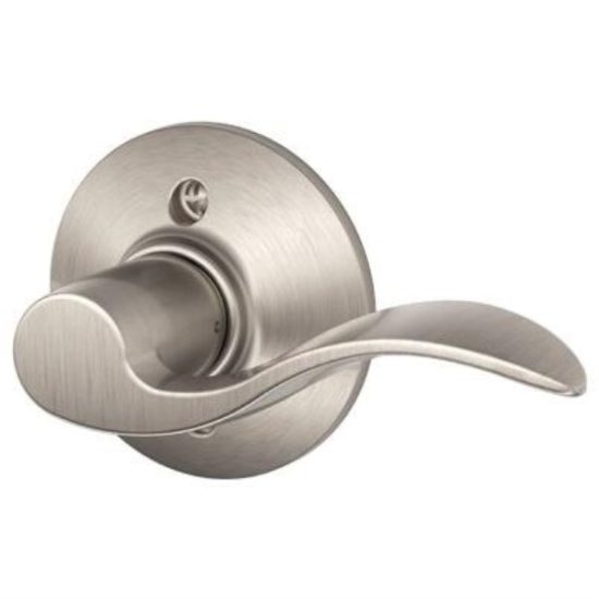 Schlage Satin Nickel Right-Hand Accent Dummy Door Lever