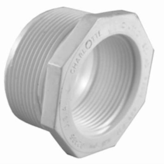 Charlotte Pipe 1-1/4 In. MPT x 3/4 In. FPT Schedule 40 PVC Bushing