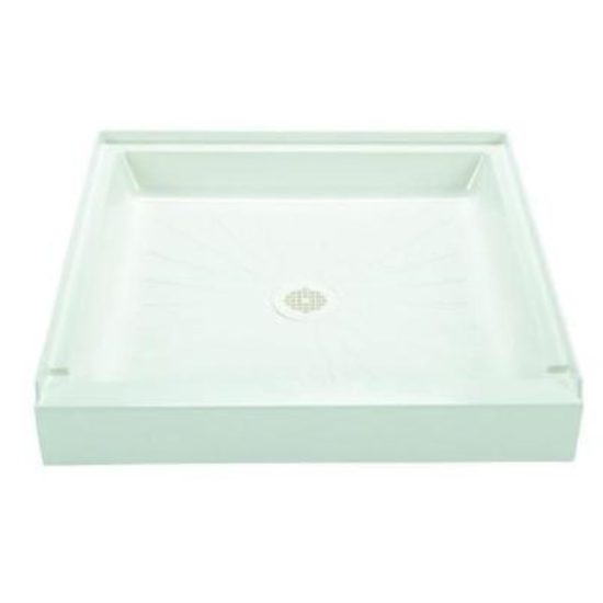 Mustee Durabase 32 In. W x 32 In. D Center Drain Shower Floor & Base in White