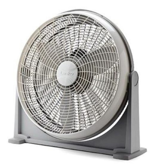 Lasko 20 In. 3-Speed Gray Air Circulator Floor Fan